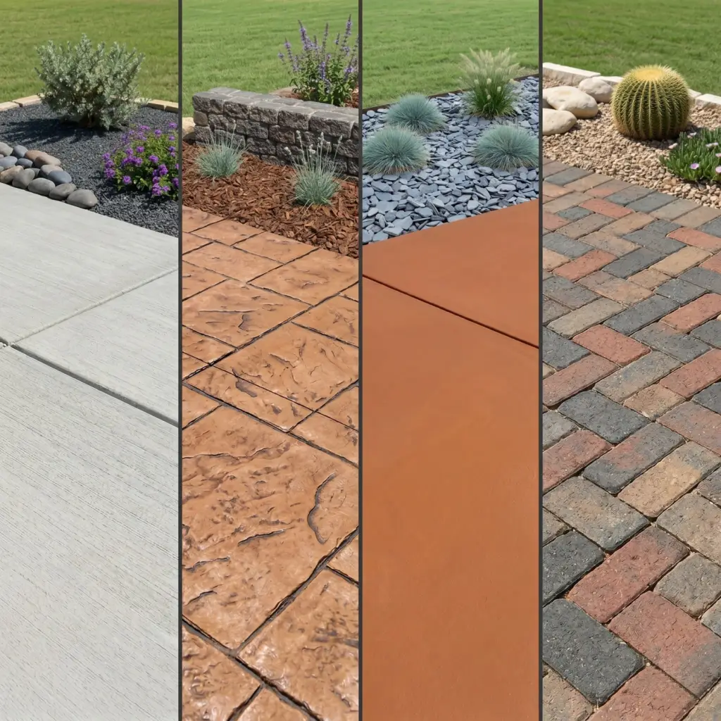 concrete patio builder in Fort Worth types of patios by pergola patio builders at High End Outdoor Living