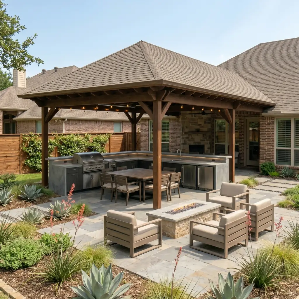 hip roof patio builder in Fort Worth Texas - patio covers near me
