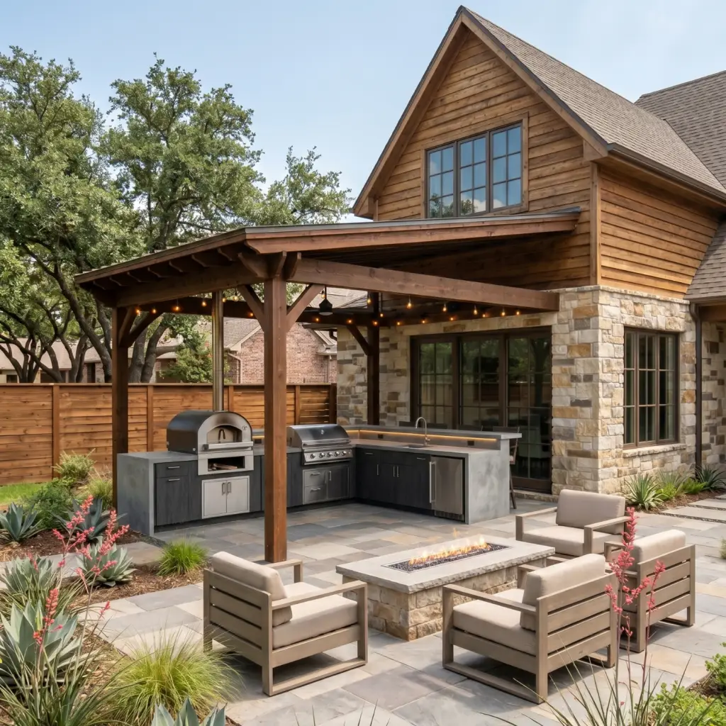 single slope patio builder in Fort Worth Texas